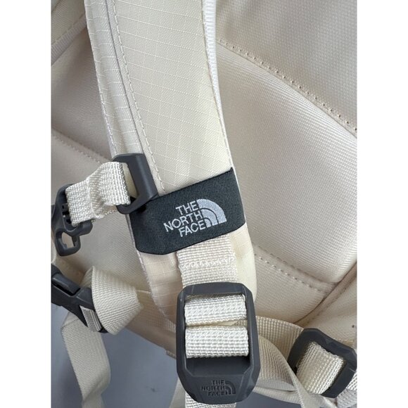 Unisex The North Face Surge Luxe White Backpack w/ Rose Gold Accents - Picture 7 of 7